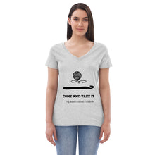 Load image into Gallery viewer, Women’s recycled v-neck t-shirt