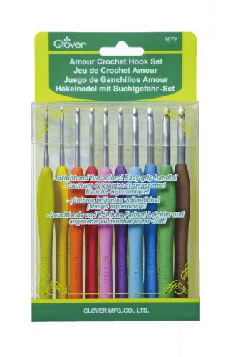 Counting Crochet Hook Set, Ergonomic Crochet Hooks with Led and Digital  Stitch Counter, Crochet Kit with 9 Interchangeable Crochet Needle for