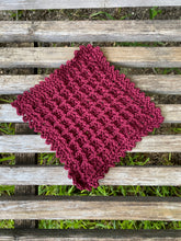 Load image into Gallery viewer, Waffle Stitch Dish Cloth