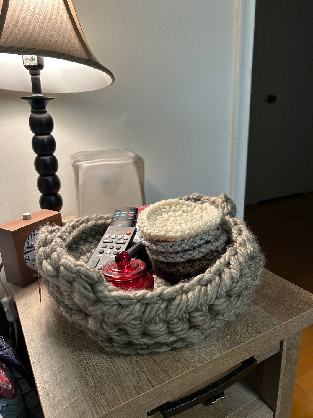 Chunky wool basket