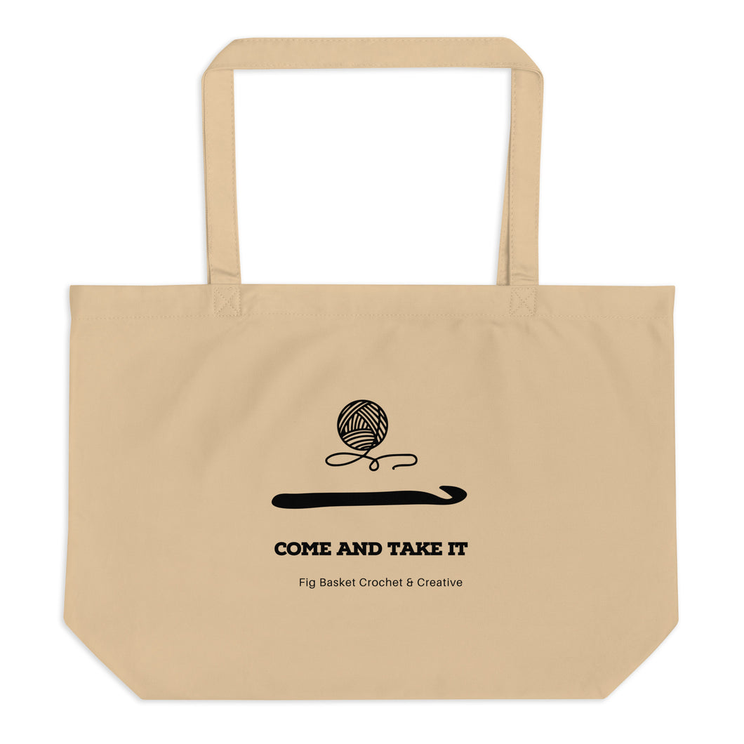 Large organic tote bag