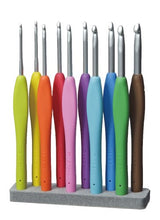 Load image into Gallery viewer, Clover 3672 Amour Crochet Hook Set, 10 sizes
