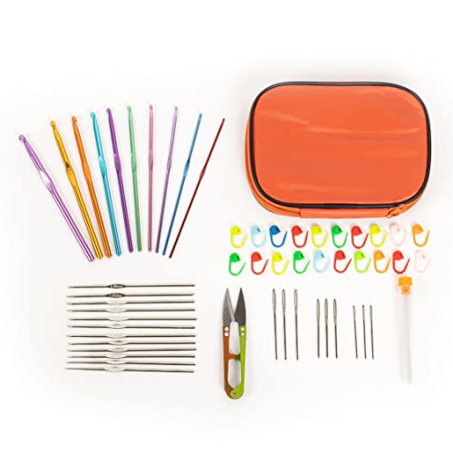 Crochet Kit for Beginners Everything You Need to Take Up Crocheting Crochet Hooks Crochet Stitch Markers and Crochet Needle Set So You Can Get Started with Crochet Easily by Hobbi Co.