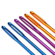 Load image into Gallery viewer, Wool Needles Colorful Bent Tip Tapestry Needles Large-Eye Aluminium Sewing Knitting Needles
