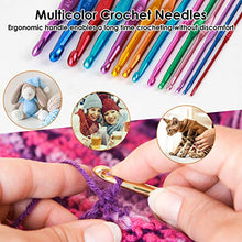 Load image into Gallery viewer, Aluminum Crochet Hooks Set (Note: available on Amazon only; not available for local pickup)
